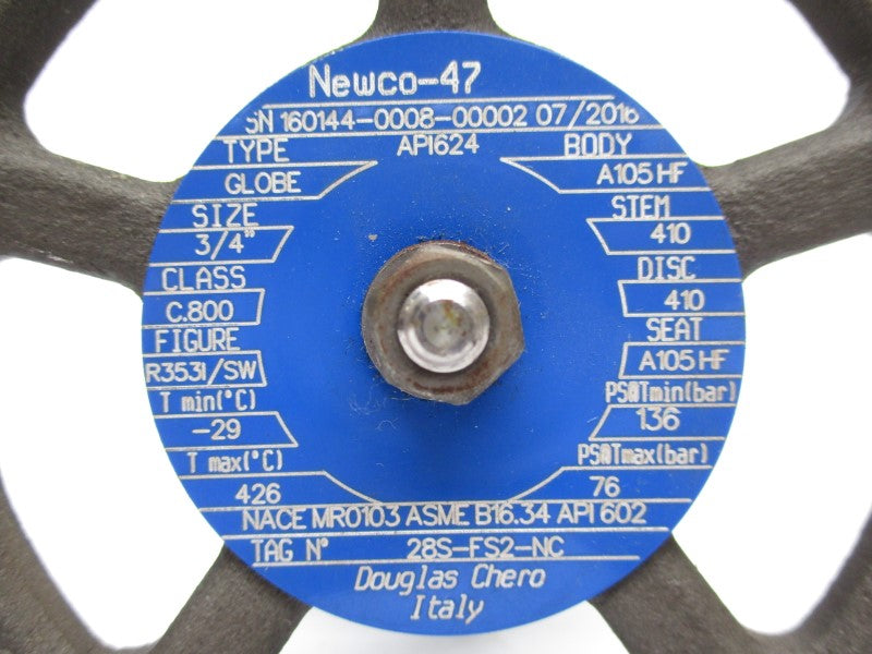 DOUGLAS CHERO 28S-FS2-NC A105HF 3/4" NSNP