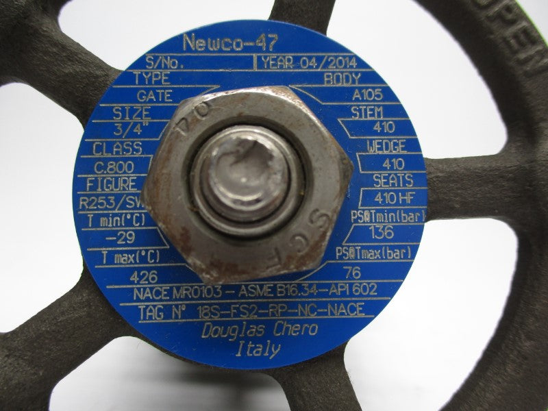 DOUGLAS CHERO 18S-FS2-RP-NC-NACE A105 3/4" NSNP