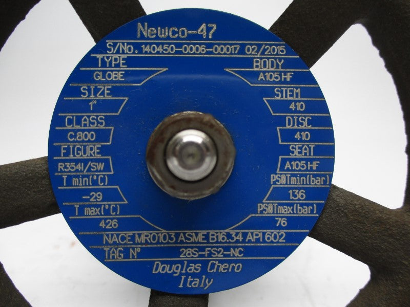 DOUGLAS CHERO 28S-FS2-NC A105HF 1" NSNP