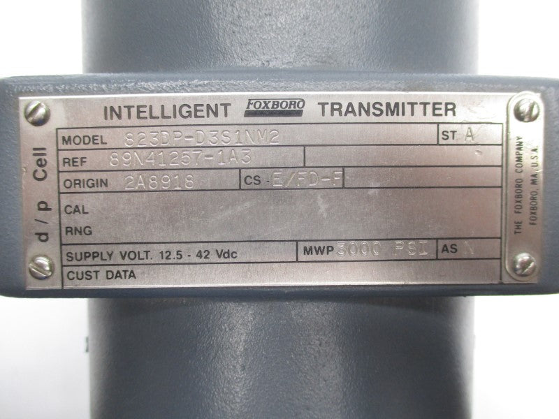 FOXBORO 823DP-D3S1NM2 12.5-42VDC 3000PSI NSNP