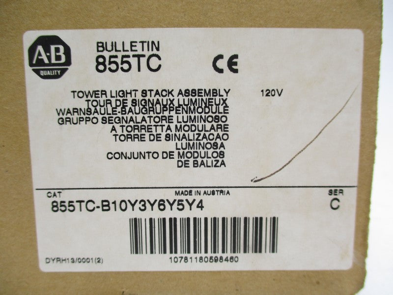 ALLEN BRADLEY 855TC-B10Y3Y6Y5Y4 SER. C 120V NSMP
