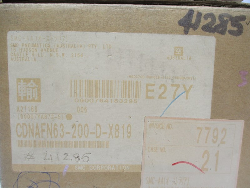 SMC CDNAFN63-200-D-X819 NSMP