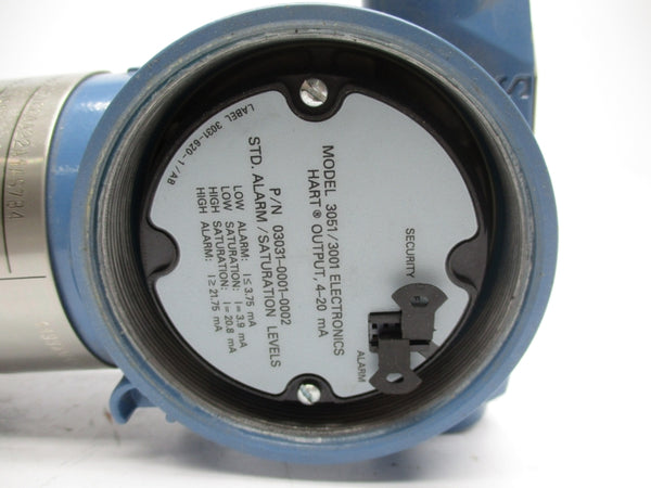 ROSEMOUNT 3051CG4A22A1AS7B4 0/300PSI NSNP
