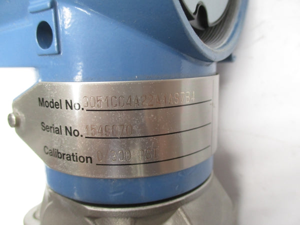 ROSEMOUNT 3051CG4A22A1AS7B4 0/300PSI NSNP