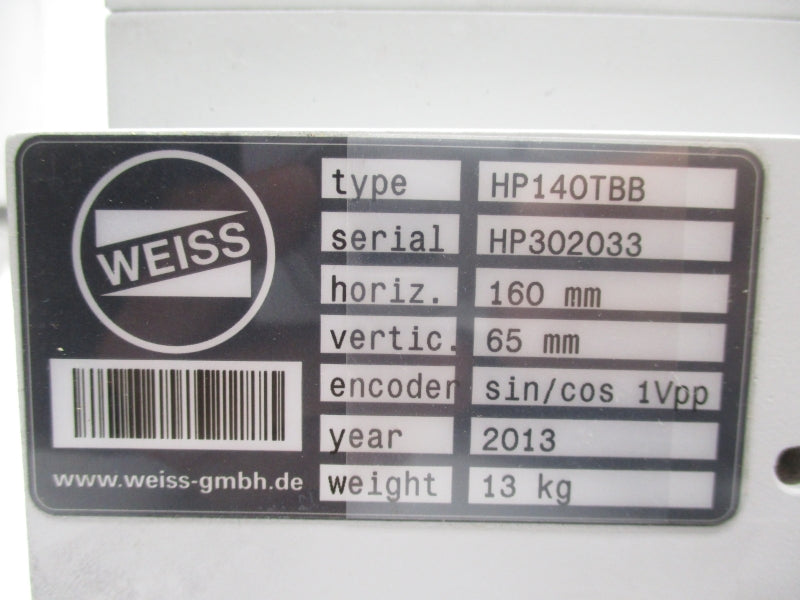WEISS HP140TBB UNMP