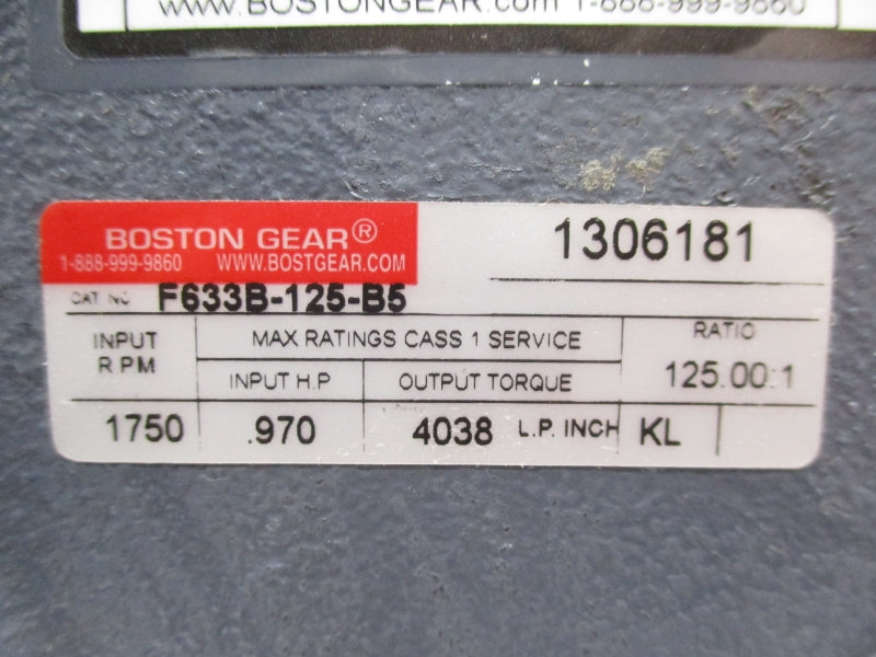 BOSTON GEAR F633B-125-B5 NSNP