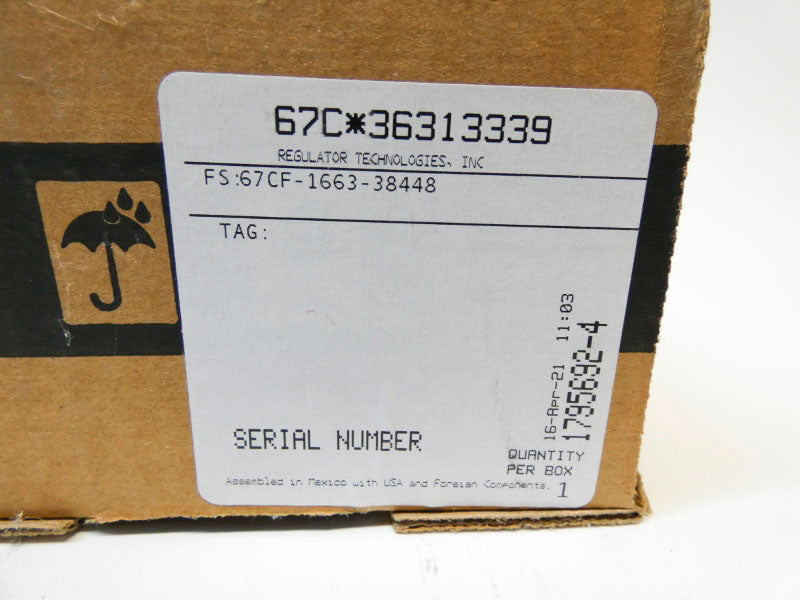 FISHER 67CF-1663-38448 0-35PSI NSMP