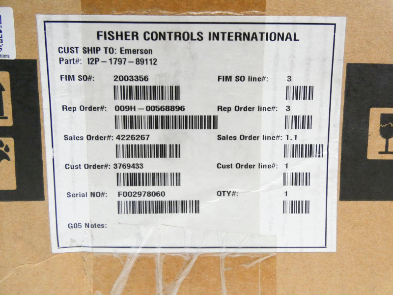 FISHER I2P-1797-89112 I2P-100 30VDC 3-15PSI NSMP
