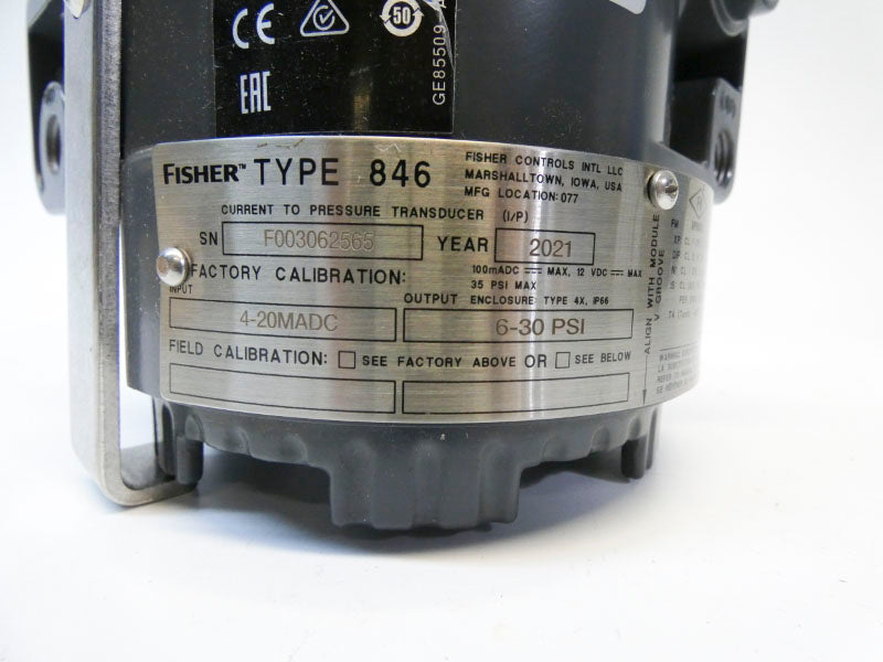 FISHER 846 12VDC 6-30PSI NSMP