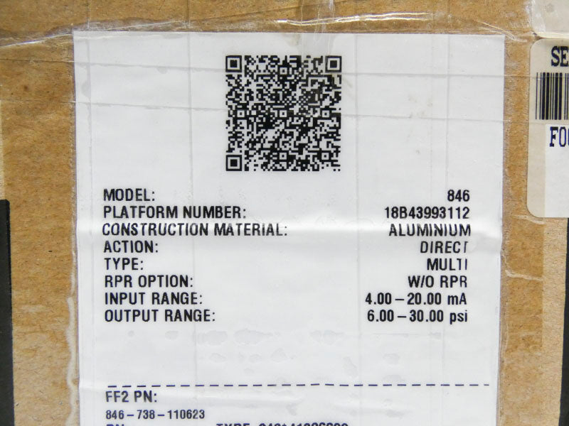 FISHER 846 12VDC 6-30PSI NSMP
