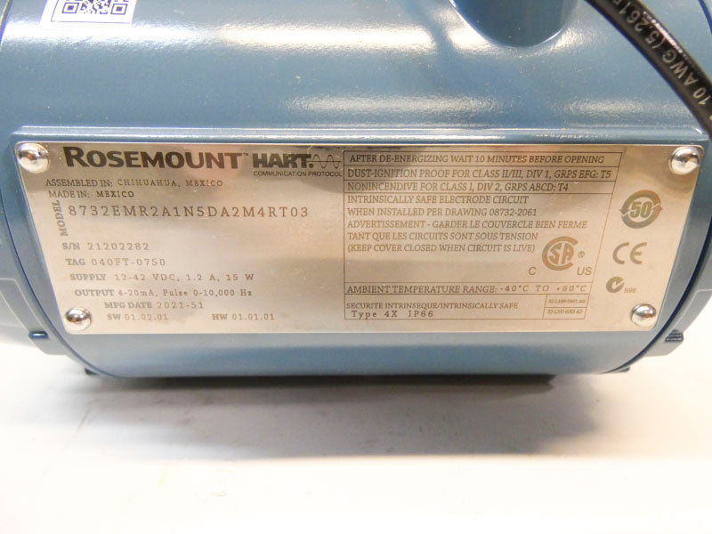ROSEMOUNT 8732EMR2A1N5DA2M4RT03 12-42VDC 1.2A NSNP