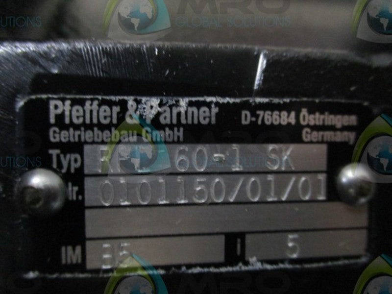 PFEFFER & PARTNER RPL 60-1 SK NSNP