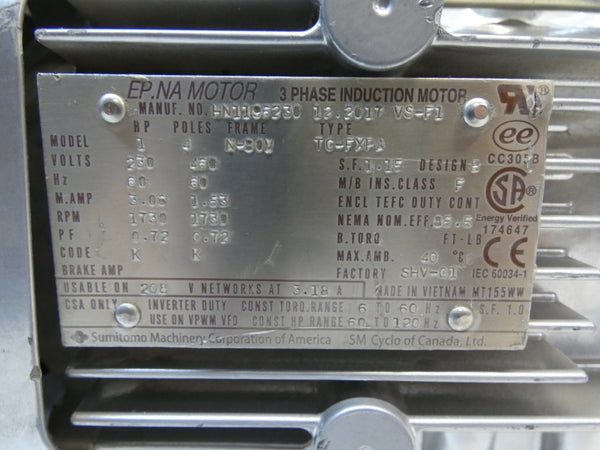 SUMITOMO RNHM1-1420LYC-EPJ1-10 TC-FXPA 460V 3.06A NSNP