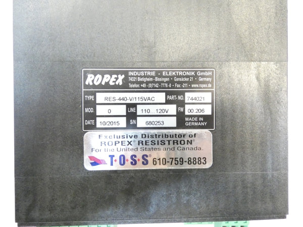 ROPEX RES-440-V/115VAC 744021 110-120V  NSMP