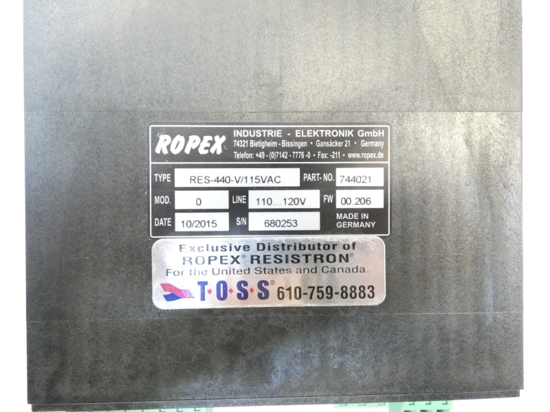 ROPEX RES-440-V/115VAC 744021 110-120V  NSMP