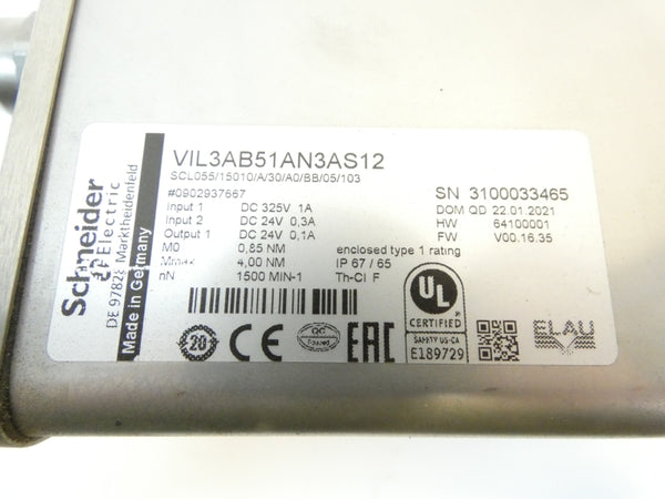 SCHNEIDER ELECTRIC VIL3AB51AN3AS12 325VDC 1A NSNP