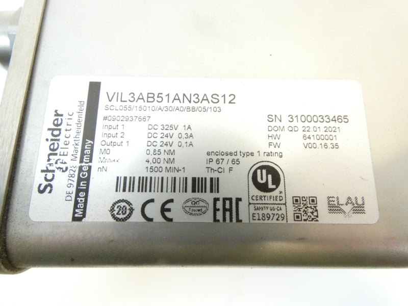 SCHNEIDER ELECTRIC VIL3AB51AN3AS12 325VDC 1A NSNP