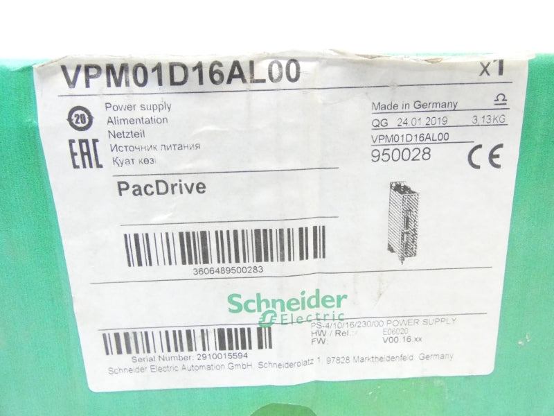 SCHNEIDER ELECTRIC VPM01D16AL00 220-240V 10/16A NSMP