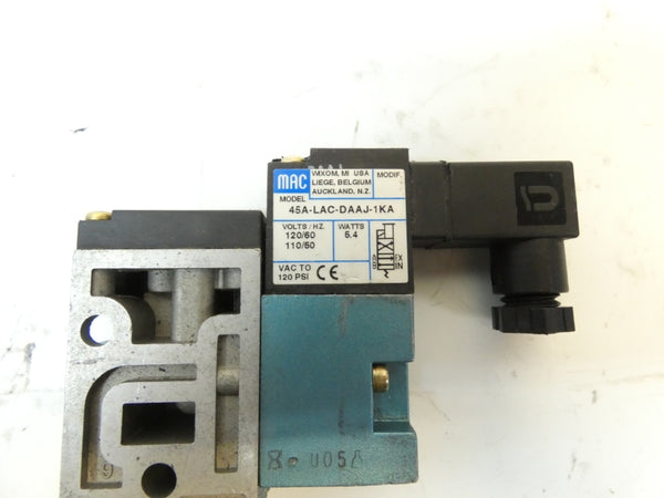 MAC 45A-LAC-DAAJ-1KA 110/120V 120PSI UNMP