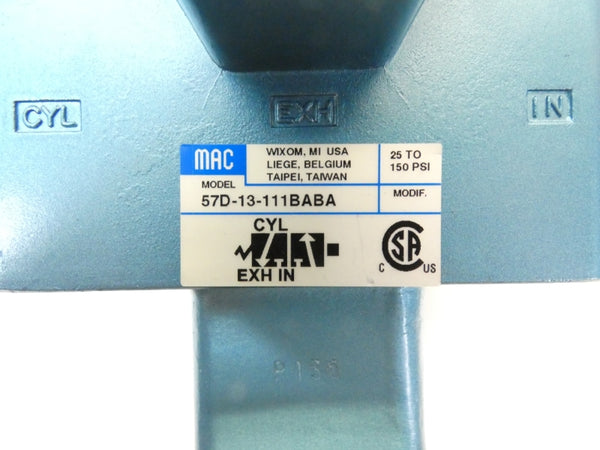 MAC 57D-13-111BABA 110/120V 25-150PSI NSNP