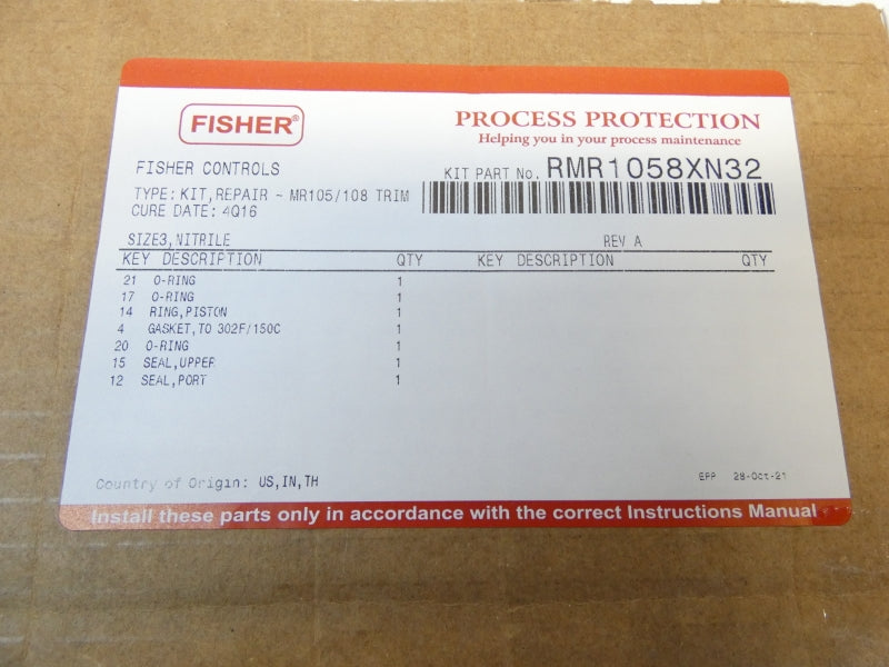 FISHER RMR1058XN32 NSMP