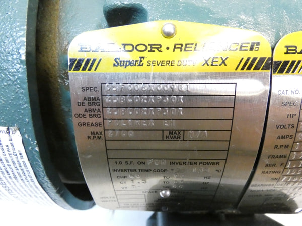 BALDOR VECP3587T 208-250/460 6-5.6/2.8A UNMP