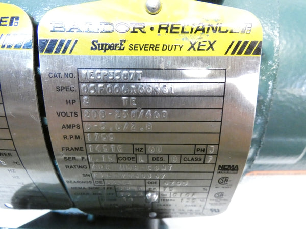BALDOR VECP3587T 208-250/460 6-5.6/2.8A UNMP