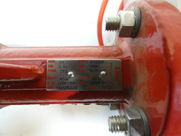 BRAY 930834-11325532 VE700-G 250PSI 3" NSNP