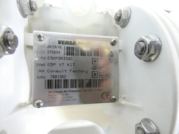 VERSA-MATIC E5KP3R339C 100PSI NSMP