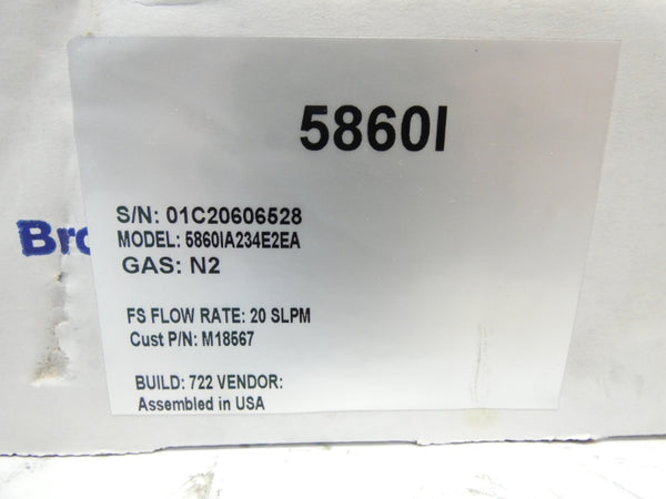 BROOKS INSTRUMENT 5860IA 5860IA234E2EA 15-28VDC NSMP