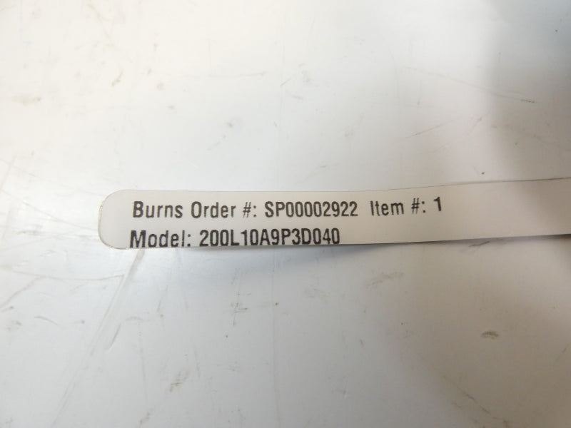 BURNS 200L10A9P3D040 7/8" NSNP