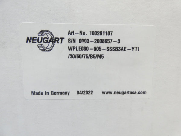NEUGART WPLE080-005-SSSB3AE-Y11/30/60/75/B5/M5 NSMP