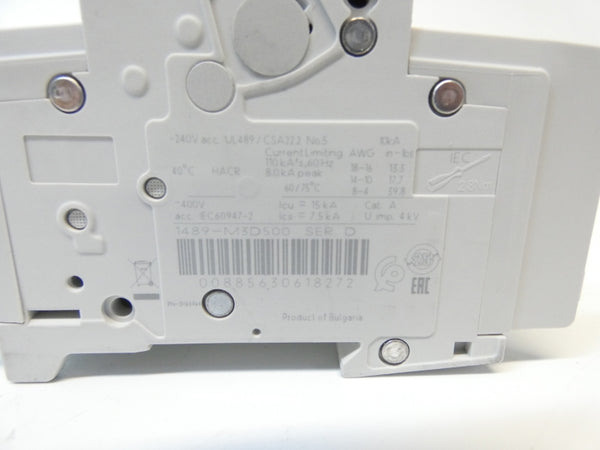 ALLEN BRADLEY 1489-M3D500 SER. D 400V 50A NSMP