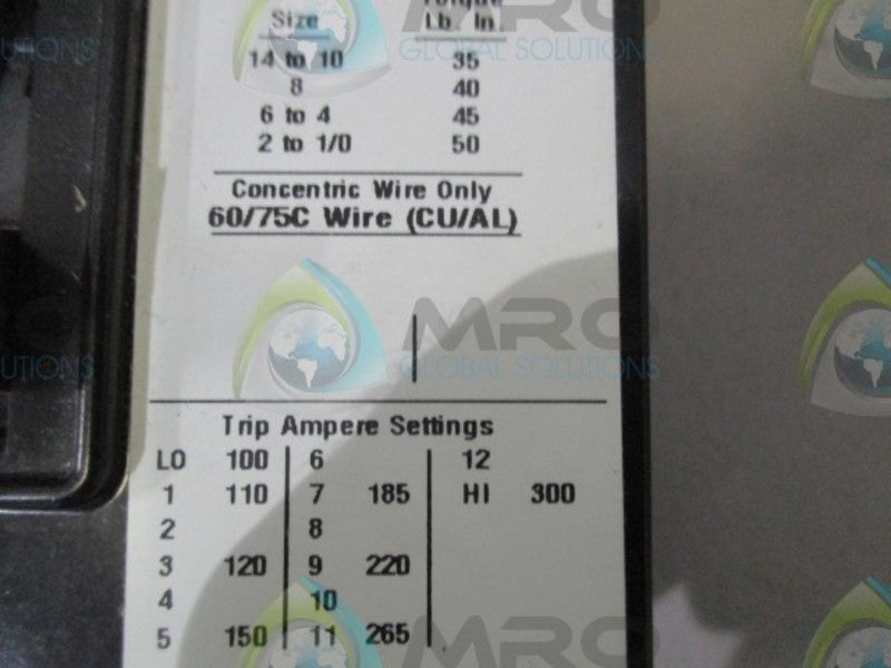 CUTLER HAMMER MCP13300R 30AMP NSNP