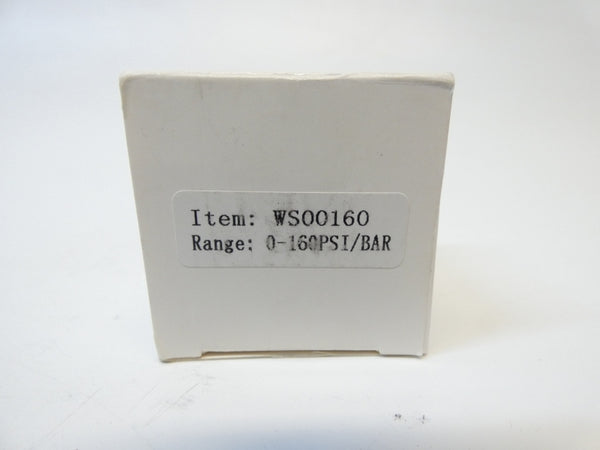 GAUGE WS00160 0-160PSI NSMP