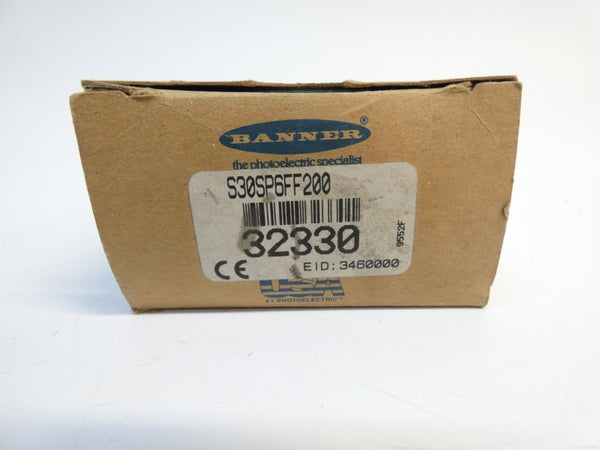 BANNER ENGINEERING S30SP6FF200 32330 10-30VDC NSMP