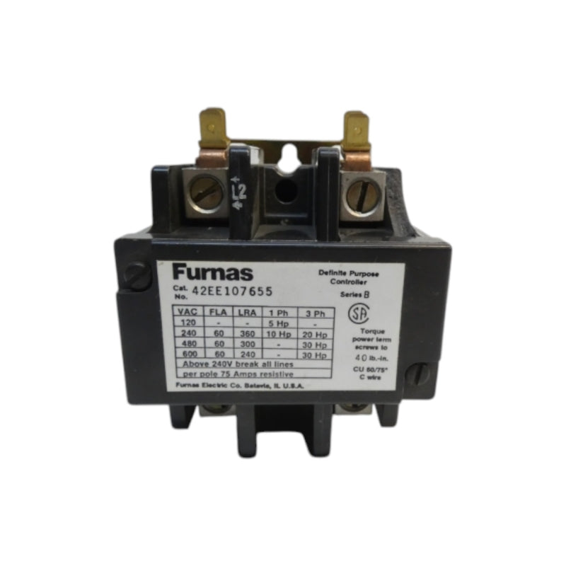 FURNAS 42EE107655 SER. B 110/120V 75A (AS PICTURED) UNMP