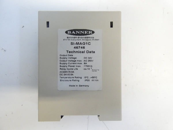 BANNER ENGINEERING SI-MAG1C 46746 250VAC 8A NSMP