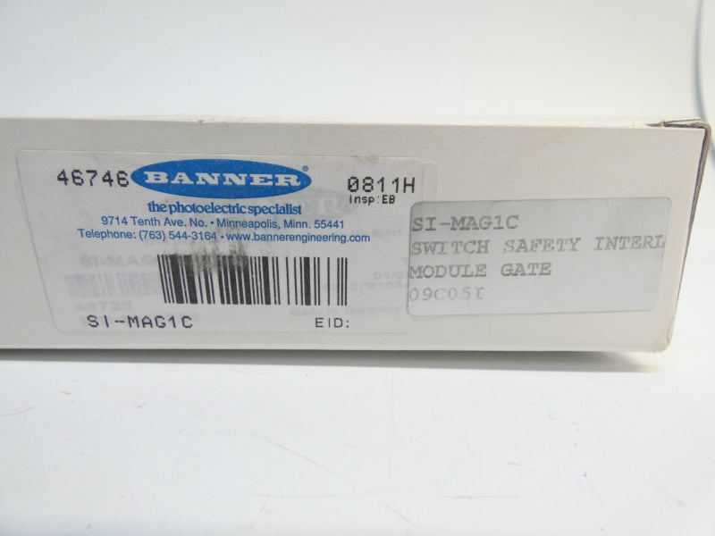 BANNER ENGINEERING SI-MAG1C 46746 250VAC 8A NSMP