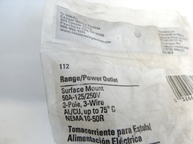 COOPER 112 10-50R 125/250V 50A NSMP