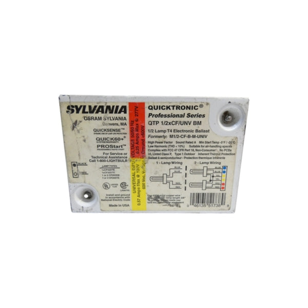 SYLVANIA QTP1/2XCF/UNVBM 600V 0.25A UNMP
