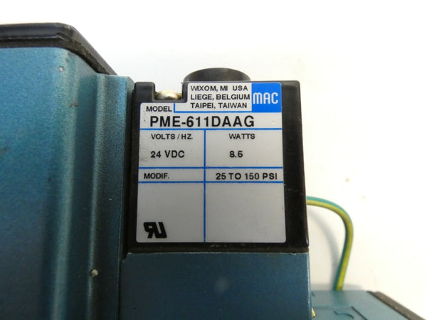 MAC 6213C-511-PM-611DA 24VDC 25-150PSI NSNP