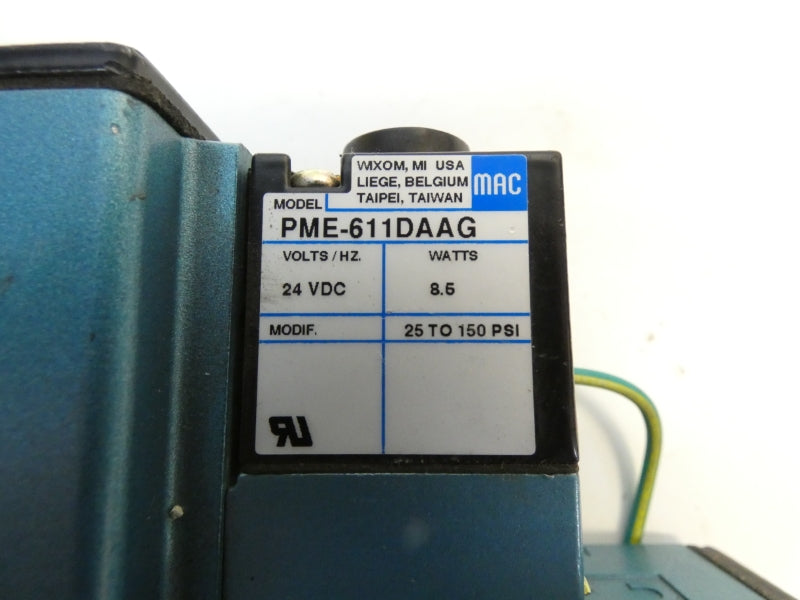 MAC 6213C-511-PM-611DA 24VDC 25-150PSI NSNP