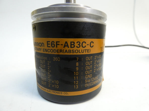 OMRON E6F-AB3C-C 5-12VDC 360P/R 10M NSMP