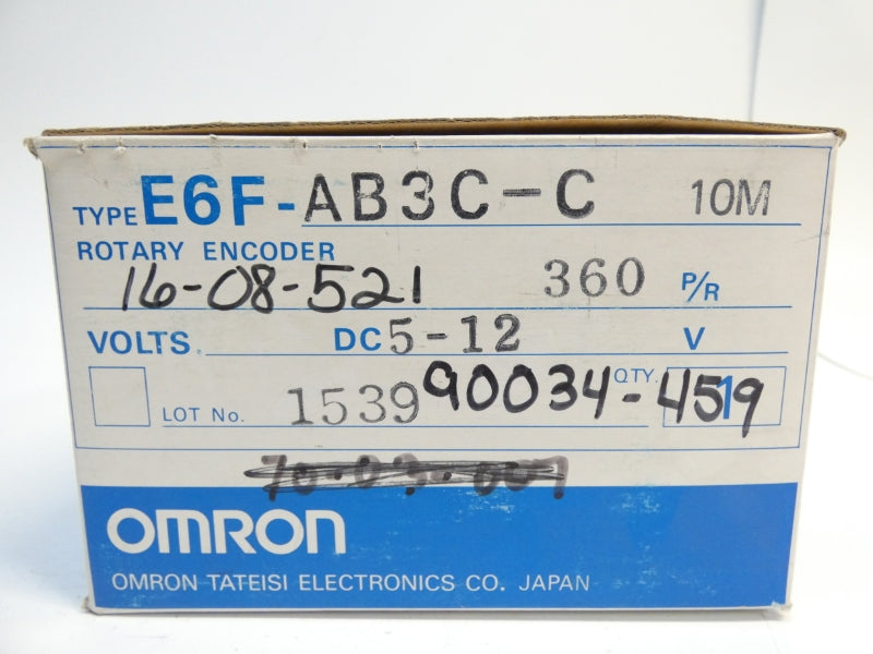 OMRON E6F-AB3C-C 5-12VDC 360P/R 10M NSMP