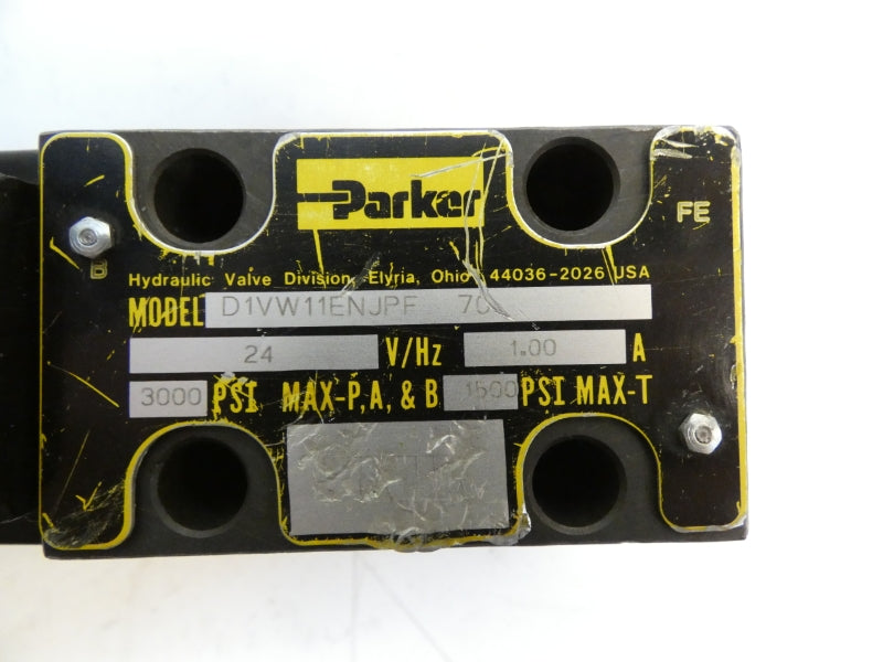 PARKER D1VW11ENJPF70 24VDC 1.00A 3000PSI UNMP