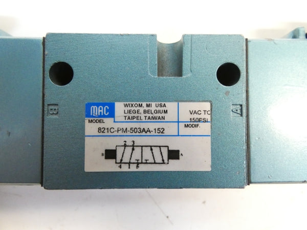 MAC 821C-PM-503AA-152 24VDC 150PSI NSNP