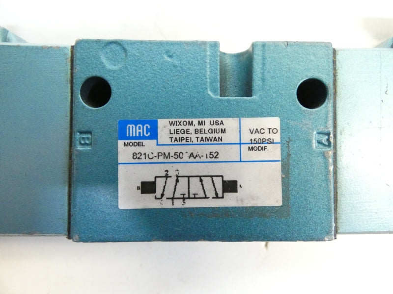 MAC 821C-PM-503AA-152 24VDC 150PSI (AS IS) NSNP