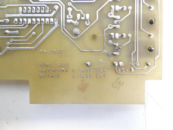 CIRCUIT BOARD RA-2832 D-1031-264 REV. B UNMP