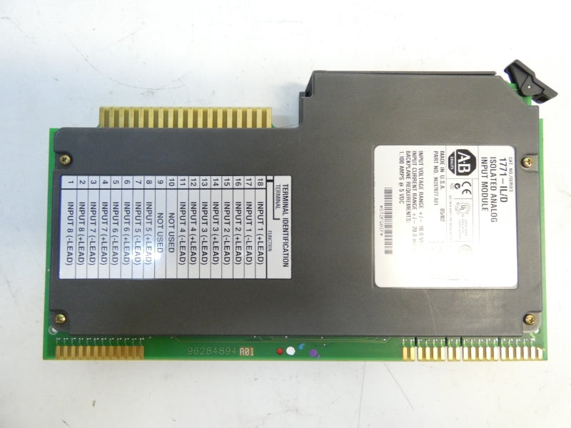 ALLEN BRADLEY 1771-IL SER. D F/W B REV. G01 10.0VDC 1.100A UNMP